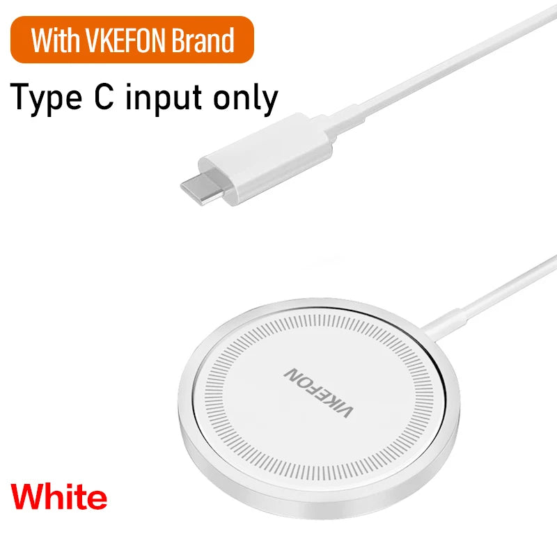 30W Magnetic Wireless Charger For iPhone 15 11 12 13 14 Pro Max USB Type C Fast Charging For Samsung S22 S23 Ultra Plus Charger